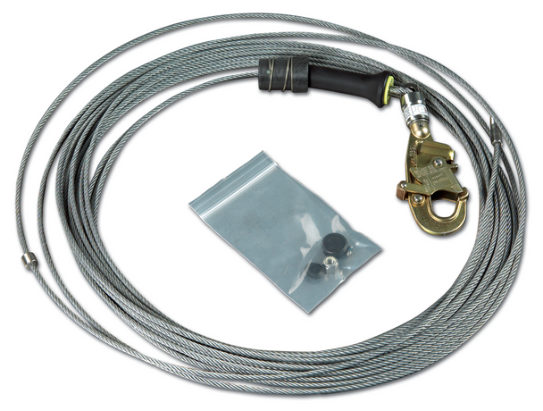 3M DBI-SALA Sealed-Blok Self-Retracting Lifeline Cable Assembly - Galvanized Steel - 85 ft - 3900108