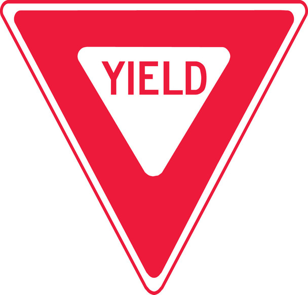Traffic Safety Sign: Yield 12" x 12" Aluma-Lite 1/Each - MVHR476XL