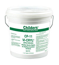 Childers CP-11 VI-CRYL Mastic Coating 1 Gallon - White - Jendco