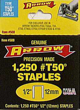 T50 1/2" Staples
