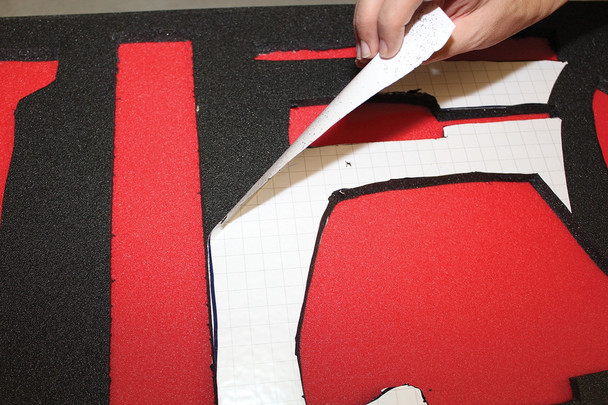 Store-Drawers Foam Tool Organizer: Create Your Own Black/Red 40" x 27" 1/Each - PDF105BKRD