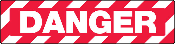 Skid-Gard Floor Sign: Danger 6" x 24" 1/Each - PSD105