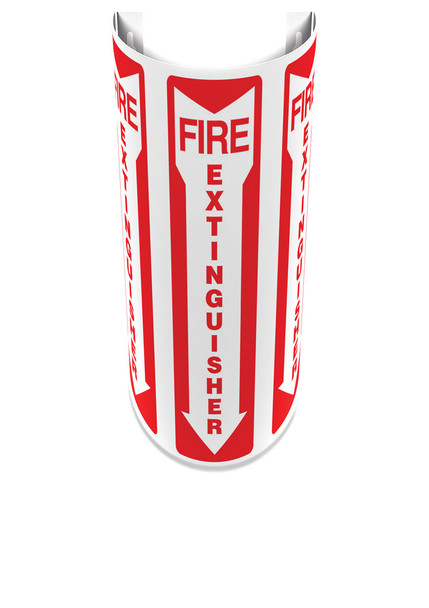 180D Projection Sign: Fire Extinguisher English Panel Size: 12" Slim 1/Each - PSJ401
