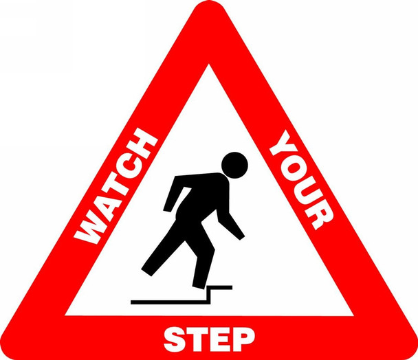 Slip-Gard Triangle Floor Sign: Watch Your Step 17" / - PSR810