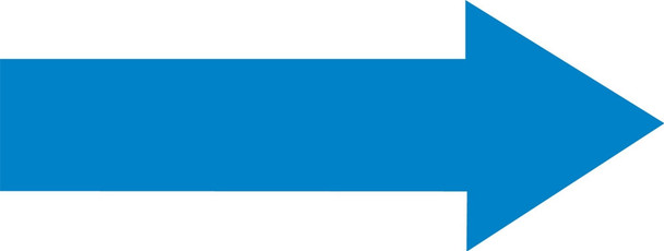 Durable Marking Shapes: Arrow White 12" x 4" 1/Each - PTE220WT