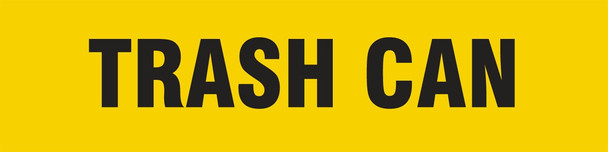 Floor Stripe High Performance Message Floor Strips: Trash Can 3" x 12" 1/Each - PTP181