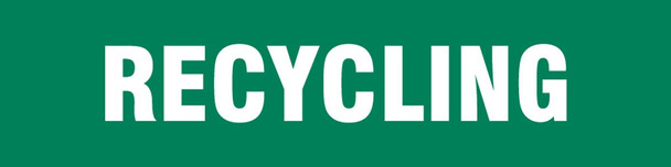 Floor Stripe High Performance Message Floor Strips: Recycling 3" x 12" 1/Each - PTP190