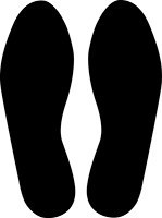 Slip-Gard Floor Shape: Footprint (12-in.) 12" / - PTS613YL