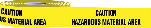 Slip-Gard Message Floor Tapes: Caution Hazardous Material Area 3" x 50-ft 1/Roll - PTS724