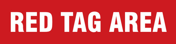 Slip-Gard Message Floor Strips: Red Tag Area 3" x 12" 1/Each - PTS783