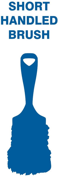 Tool Shadows: Brushes Blue Long Handled, Stiff Short HandledStiff Short HandledStiff Short HandledStiff Short HandledStiff Short Handled Long Handled, Stiff 1/Each - PVR302BU