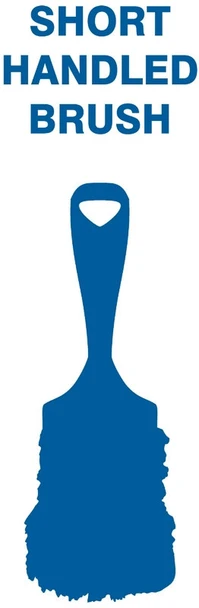 Tool Shadows: Brushes White Long Handled, Stiff Short HandledStiff Short HandledStiff Short HandledStiff Short HandledStiff Short Handled Long Handled, Stiff 1/Each - PVR302WT