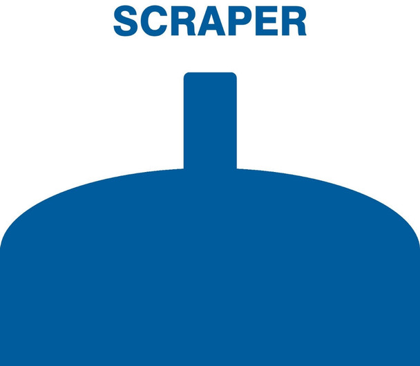 Tool Shadows: Scrapers Yellow Small Hand 1/Each - PVR380YL