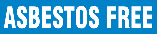ASME (ANSI) Pipe Marker: Asbestos Free - RPK145STB