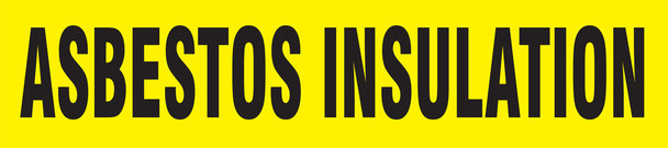 ASME (ANSI) Pipe Marker: Asbestos Insulation - RPK149SSD