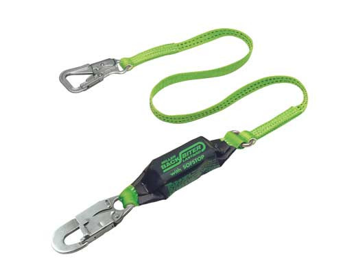 Miller 6 ft. BackBiter Shock Absorbing Lanyard w/ 2 Locking Snap Hook - 913B/6FTGN