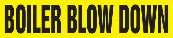 ASME (ANSI) Pipe Marker: Boiler Blow Down Snap Tite - 2 1/4" to 3 O.D." 1/Each - RPK157STC