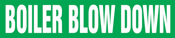 ASME (ANSI) Pipe Marker: Boiler Blow Down Snap Tite - 3/4" to 1 1/4" O.D. 1/Each - RPK159STA