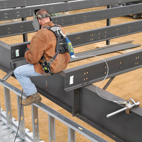 Miller 6 ft. length, 2 locking snap hooks, blue Lanyard w/ SofStop - 907K-Z7/6FTBL