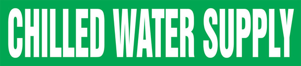 Roll Form Pipe Marker: Chilled Water Supply 12" x 30 FT 1/Each - RPL110PT