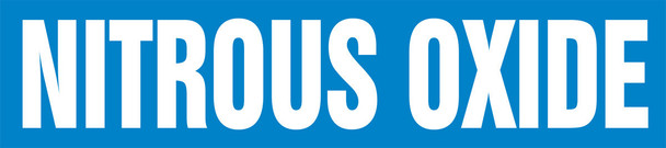 Medical Gas Pipe Marker: Nitrous Oxide 3" x 3" 20/Pack - RPM321