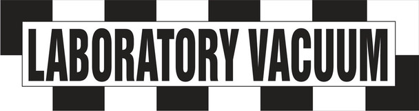 Medical Gas Pipe Marker: Laboratory Vacuum 3" x 3" 20/Pack - RPM335