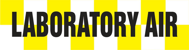 Medical Gas Pipe Marker: Laboratory Air 3" x 3" 20/Pack - RPM339