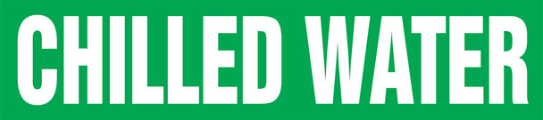 Roll Tape Pipe Marker: Chilled Water roll size 1" x 54-ft 1/Roll - RTA108SM