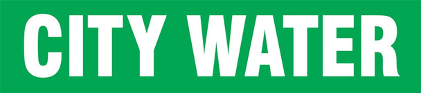 Roll Tape Pipe Marker: City Water roll size 1" x 54-ft 1/Roll - RTA110SM