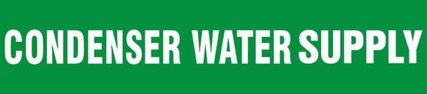 Roll Tape Pipe Marker: Condenser Water Supply roll size 1" x 54-ft 1/Roll - RTA124SM