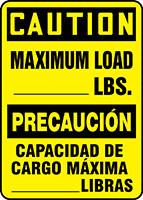 BILINGUAL SAFETY SIGN - SPANISH 20" x 14" Accu-Shield 1/Each - SBMCAP608XP