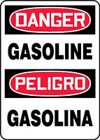 BILINGUAL SAFETY SIGN - SPANISH 14" x 10" Adhesive Dura-Vinyl 1/Each - SBMCHL245XV