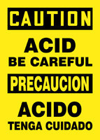 BILINGUAL SAFETY SIGN - SPANISH Bilingual - Spanish/English 14" x 10" Dura-Plastic 1/Each - SBMCHL695XT