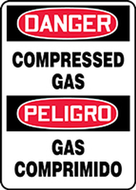 BILINGUAL SAFETY SIGN - SPANISH 20" x 14" Aluma-Lite 1/Each - SBMCPG107XL