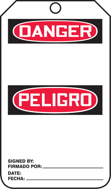 Spanish Bilingual Tags HS-Laminate 5/Pack - SBMDT260LTM