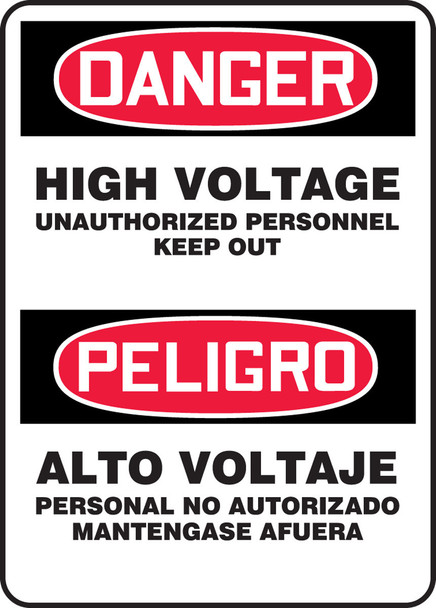 BILINGUAL SAFETY SIGN - SPANISH 14" x 10" Accu-Shield 1/Each - SBMELC044XP