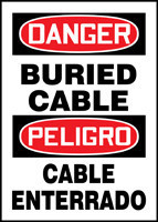 BILINGUAL SAFETY SIGN - SPANISH 20" x 14" Dura-Plastic 1/Each - SBMELC108XT