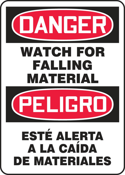 BILINGUAL SAFETY SIGN - SPANISH 14" x 10" Aluma-Lite 1/Each - SBMEQM098XL