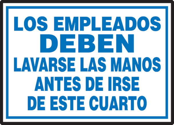 Housekeeping Safety Labels 3 1/2" x 5" Adhesive Vinyl 5/Pack - SHLRST511VSP