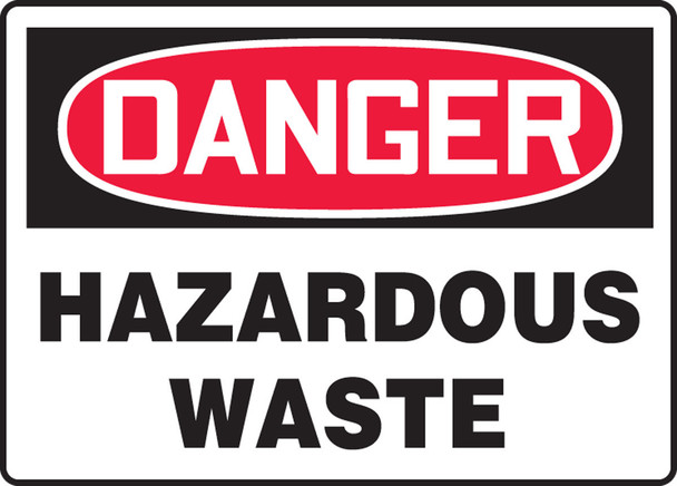 OSHA Danger Safety Sign: Hazardous Waste Spanish 10" x 14" Aluminum 1/Each - SHMCHL295VA