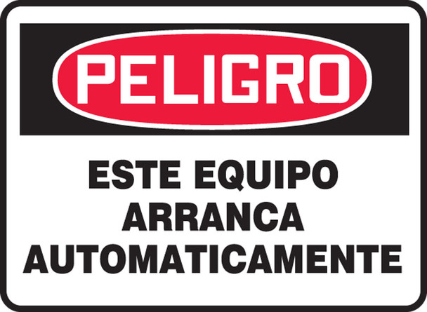 Spanish Bilingual Safety Sign Spanish 7" x 10" Accu-Shield 1/Each - SHMEQM083XP