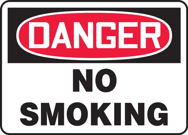OSHA Danger Safety Sign: No Smoking Spanish 18" x 24" Aluminum 1/Each - SHMSMK105VA