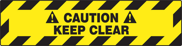 Slip-Gard Caution Safety Sign: Keep Clear Spanish 6" x 24" 1/Each - SHPSR242
