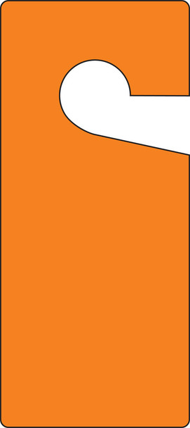 Door Knob Safety Tag: Blank 9" x 4" 10/Pack - TAD829