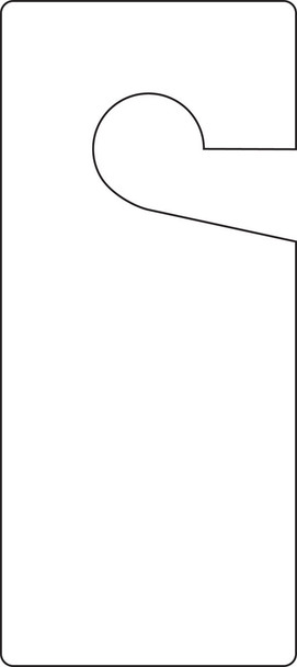 Safety Tag: Door Knob Tag - White 9" x 4" / - TAD835