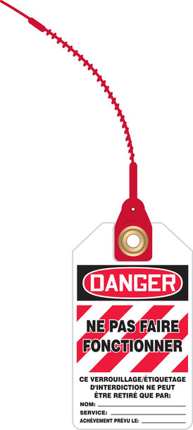 Ne Pas Faire Fonctionner 5 ¾" x 3 ¼" with 8" strap - TAK630