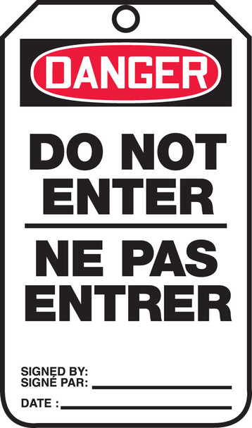 BILINGUAL SAFETY TAG PF-Cardstock 5/Pack - TCF172CTM