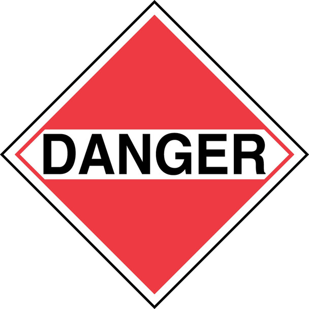TDG Placard: Danger 273mm x 273mm (10 3/4" x 10 3/4") Magnetic Vinyl 1/Each - TCP951MG1