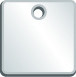 Blank Stainless Steel ID Tags - Square 1 1/2" x 1 1/2" / - TDB655