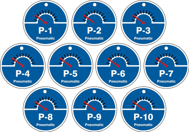 Energy Source Identification Tag: Pneumatic Number: Series 1 - 10 Plastic 10/Pack - TDK720VPR